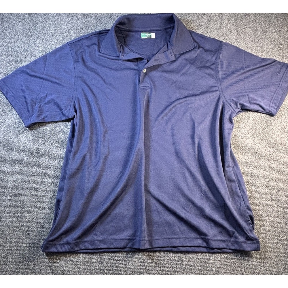 Ben Hogan Polo Shirt‎ Mens 2XL Navy Blue Performance Short Sleeve Golf Athletic